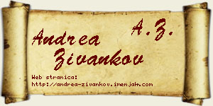 Andrea Živankov vizit kartica